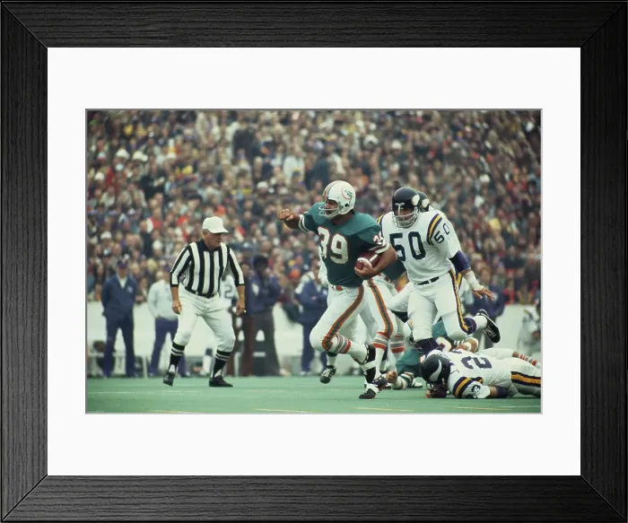 Framed Print : Miami Dolphins Larry Csonka