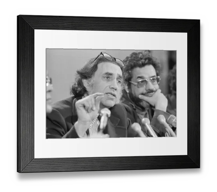 Framed Print : William Kunstler and Mark Lane Framed Print : William Kunstler and Mark Lane