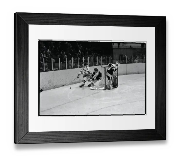 Framed Print : Bobby Orr Checking Opponent in Game
