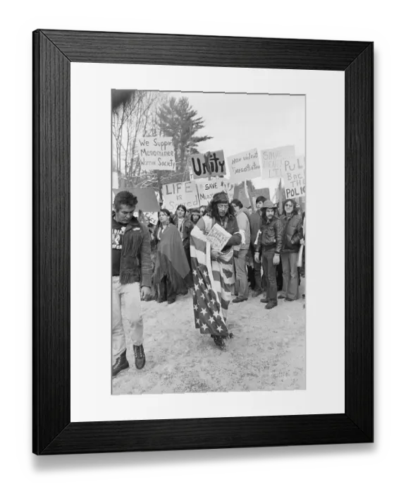 Framed Print : Native American Protesters Framed Print : Native American Protesters