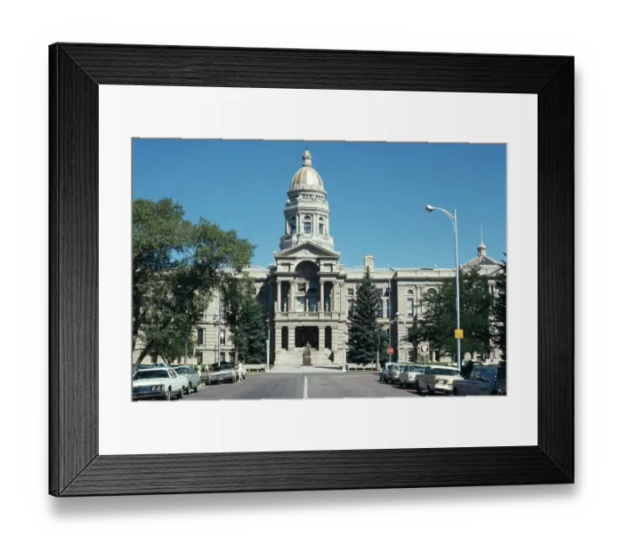 Framed Print : Wyoming State Capitol Building Framed Print : Wyoming State Capitol Building