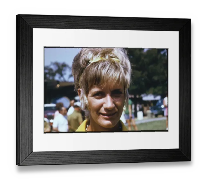Framed Print : Portrait of Carol Mann Framed Print : Portrait of Carol Mann