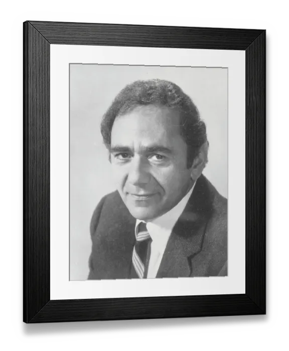 Framed Print : Michael Constantine in Room 222