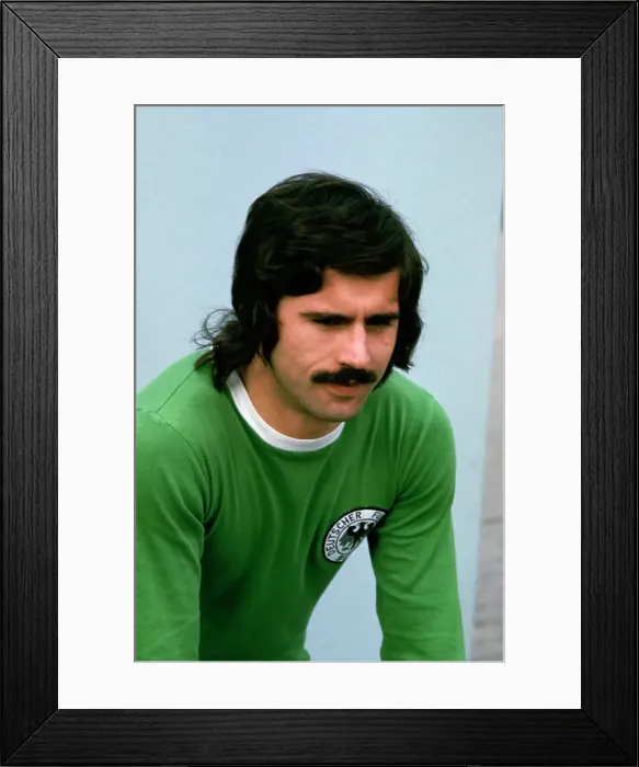 Framed Print : West German Soccer Player Gerd Muller