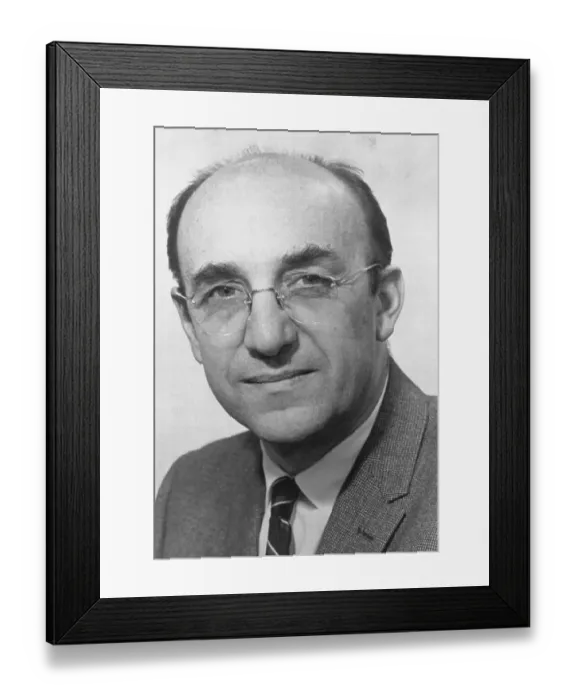 Framed Print : Portrait of Roger Guillemin Framed Print : Portrait of Roger Guillemin