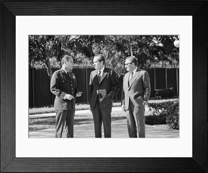 Framed Print : President Nixon with Vietnam Peace Officials Framed Print : President Nixon with Vietnam Peace Officials
