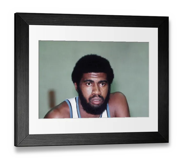 Framed Print : Portrait of Buffalo Braves Player Gar Heard