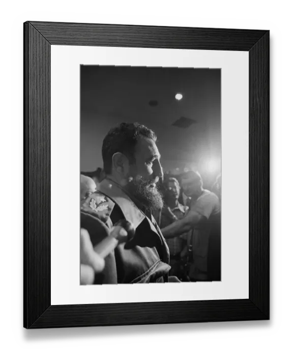 Framed Print : Cuban Prime Minister Fidel Castro Framed Print : Cuban Prime Minister Fidel Castro