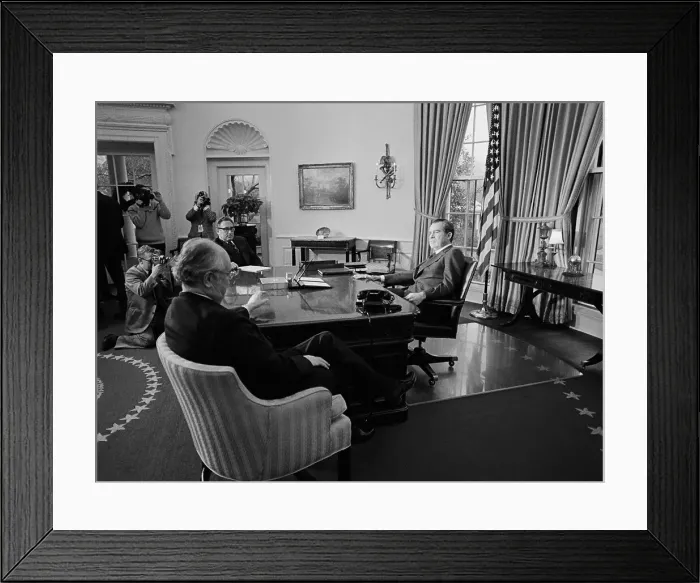 Framed Print : President Nixon Meeting with Soviet Ambassador Framed Print : President Nixon Meeting with Soviet Ambassador