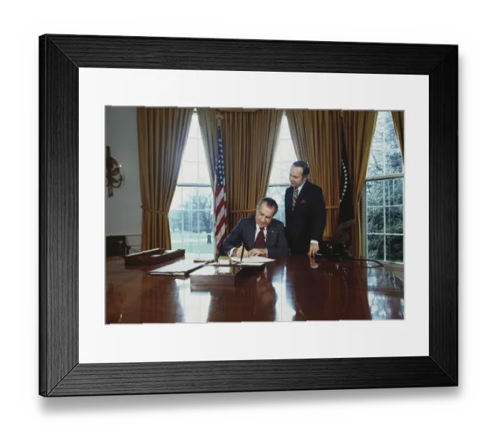 Framed Print : President Nixon In The Oval Office Framed Print : President Nixon In The Oval Office