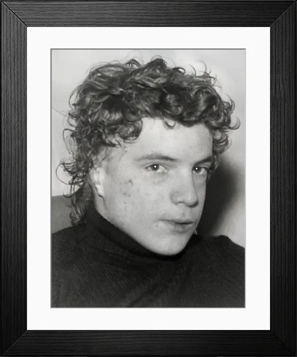 Framed Print : J. Paul Getty III in Police Station Framed Print : J. Paul Getty III in Police Station