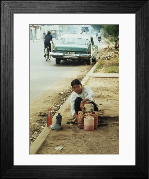 Framed Print : Street Vendor In Saigon Framed Print : Street Vendor In Saigon