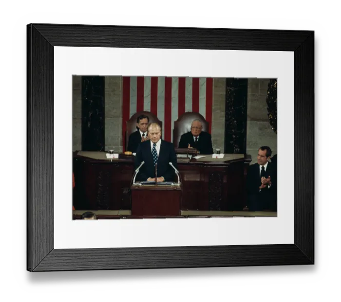 Framed Print : Vice President Ford Addresses Congress Framed Print : Vice President Ford Addresses Congress