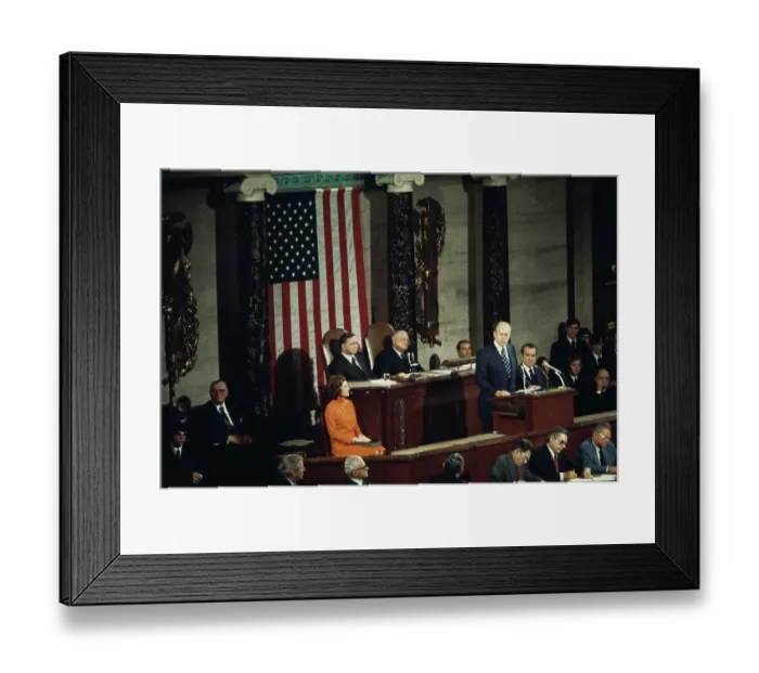Framed Print : Vice President Ford Addresses Congress Framed Print : Vice President Ford Addresses Congress