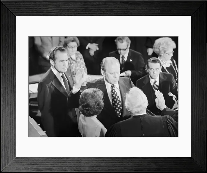 Framed Print : Gerald R. Ford Sworn in as Vice President Framed Print : Gerald R. Ford Sworn in as Vice President