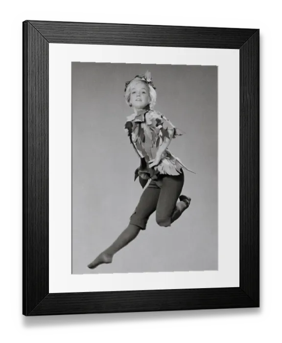 Framed Print : Cathy Rigby Leaping Through the Air Framed Print : Cathy Rigby Leaping Through the Air
