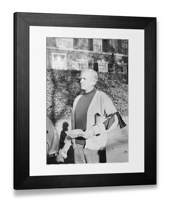 Framed Print : Philip Berrigan Demonstrating Framed Print : Philip Berrigan Demonstrating