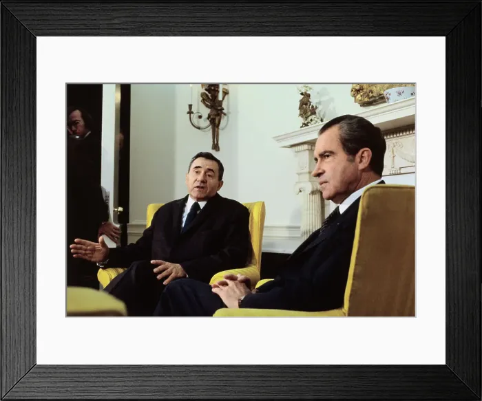 Framed Print : President Richard Nixon and Foreign Minister Andrei Gromyko Framed Print : President Richard Nixon and Foreign Minister Andrei Gromyko