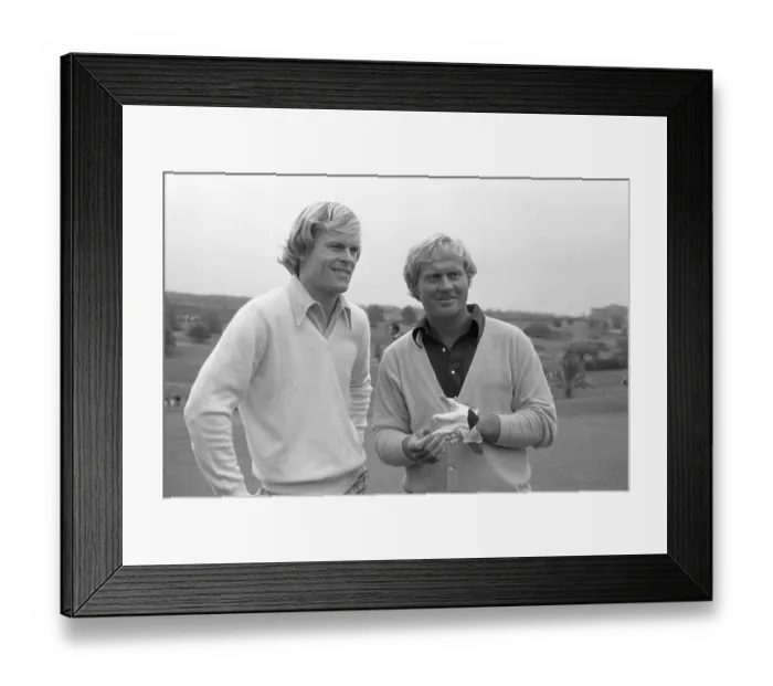 Framed Print : Johnny Miller and Jack Nicklaus Framed Print : Johnny Miller and Jack Nicklaus