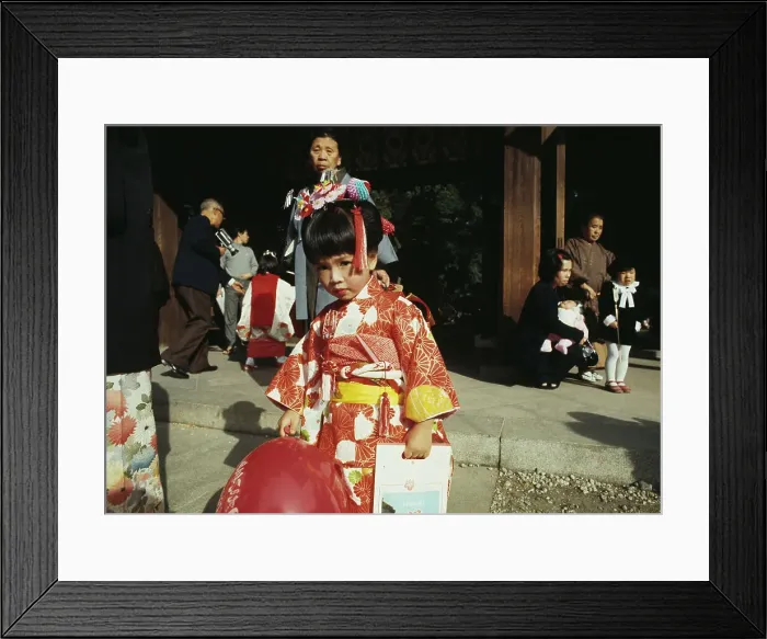 Framed Print : Girl Wearing A Kimono Framed Print : Girl Wearing A Kimono