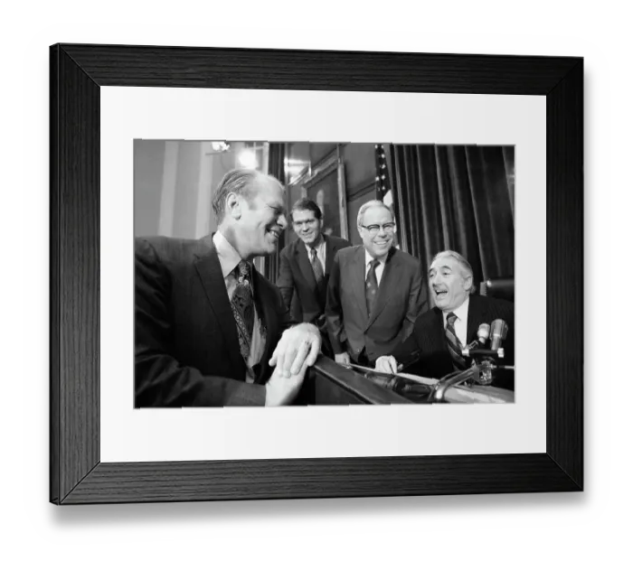 Framed Print : Vice President Nominee Gerald Ford Faces Congressional Confirmation Framed Print : Vice President Nominee Gerald Ford Faces Congressional Confirmation
