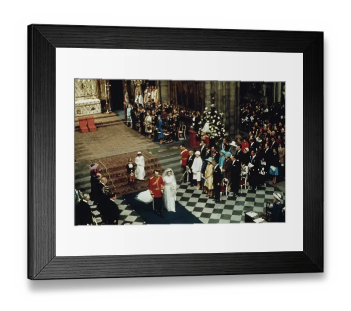 Framed Print : Wedding Of Princess Anne And Captain Mark Phillips Framed Print : Wedding Of Princess Anne And Captain Mark Phillips