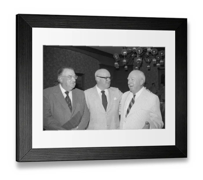 Framed Print : Walter O'Malley, Horace Stoneham, and Warren Giles Framed Print : Walter O'Malley, Horace Stoneham, and Warren Giles