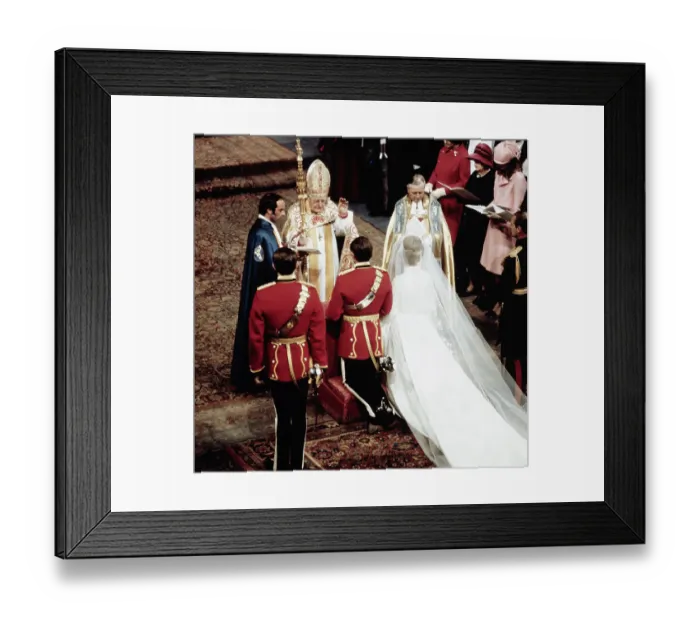 Framed Print : Princess Anne and Groom Being Blessed Framed Print : Princess Anne and Groom Being Blessed