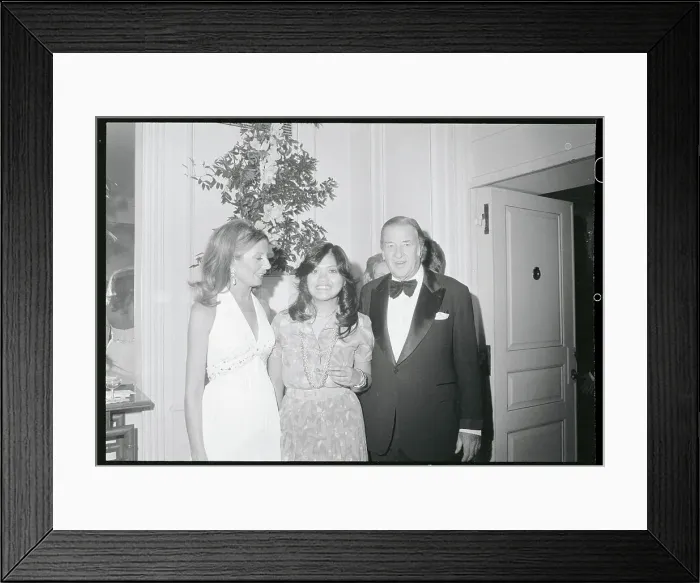 Framed Print : Maria Marcos Posing with Henry Ford II and Wife Framed Print : Maria Marcos Posing with Henry Ford II and Wife