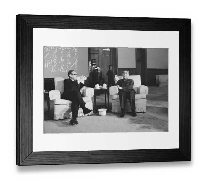 Framed Print : Zhou Enlai and Henry Kissinger Framed Print : Zhou Enlai and Henry Kissinger