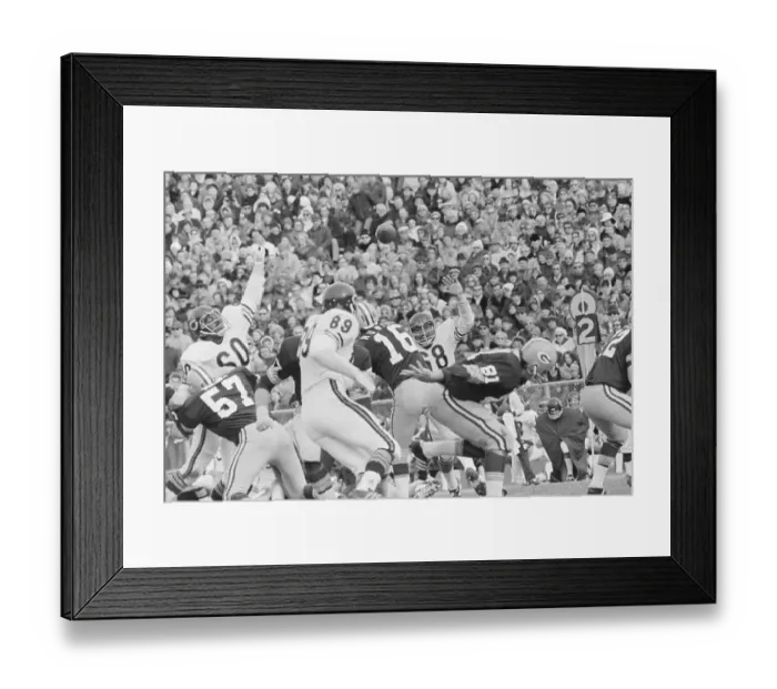 Framed Print : Football Action Between Packers and The Bears Framed Print : Football Action Between Packers and The Bears