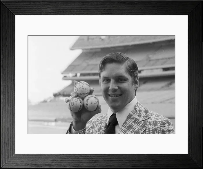 Framed Print : Smiling Tom Seaver W / Baseballs;Cy Young Framed Print : Smiling Tom Seaver W / Baseballs;Cy Young