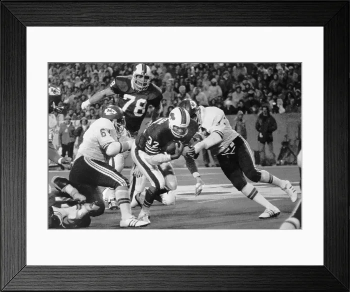 Framed Print : O.J. Simpson Rushes with the Ball Framed Print : O.J. Simpson Rushes with the Ball