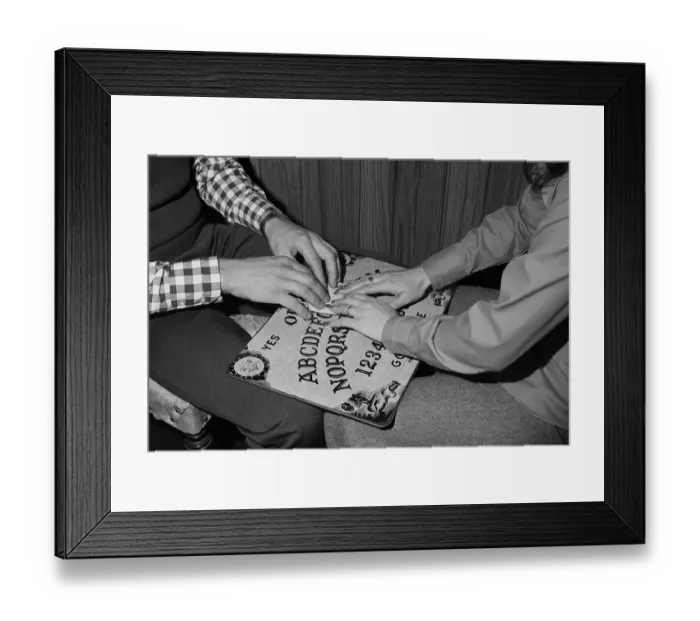 Framed Print : Using Ouija Board Framed Print : Using Ouija Board