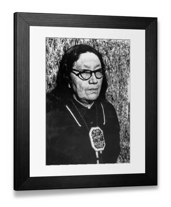Framed Print : Gladys Bissonette, Oglala Lakota Elder Framed Print : Gladys Bissonette, Oglala Lakota Elder