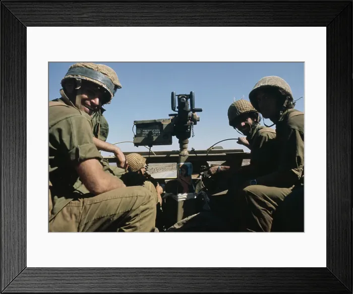 Framed Print : Israeli Troops Moving Into Syria