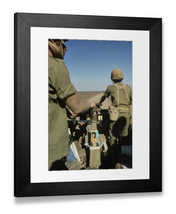 Framed Print : Israeli Troops Moving Into Syria