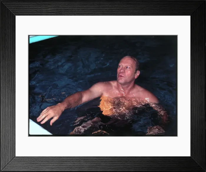 Framed Print : Gerald Ford Swimming in Pool Framed Print : Gerald Ford Swimming in Pool