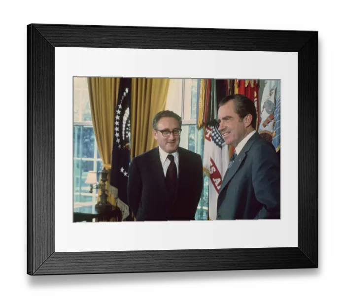 Framed Print : Nixon and Kissinger Talk About Nobel Peace Prize