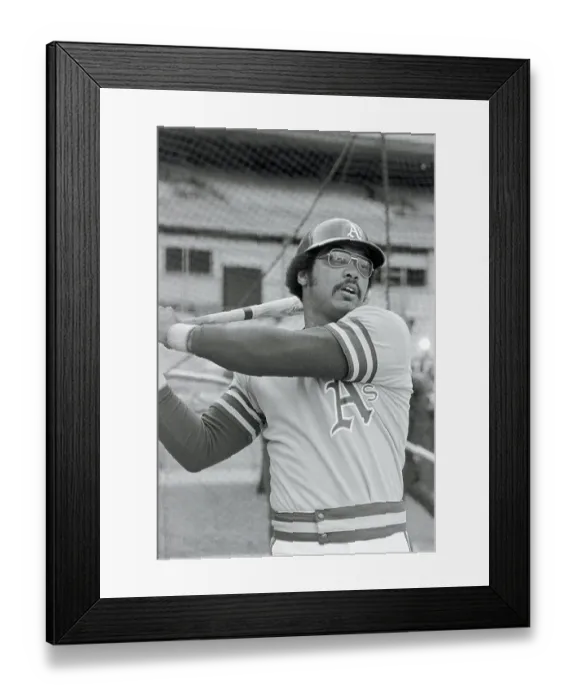 Framed Print : Reggie Jackson Taking a Swing Framed Print : Reggie Jackson Taking a Swing
