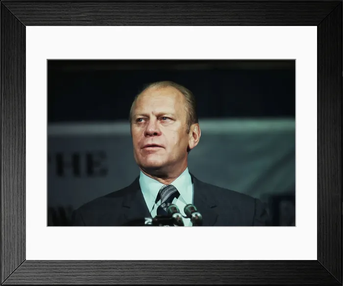 Framed Print : Gerald Ford Delivering Speech