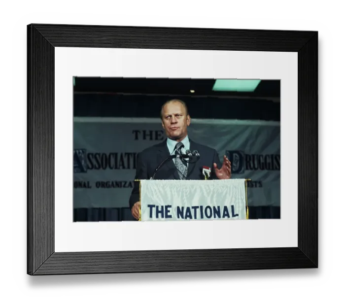 Framed Print : Gerald Ford Delivering Speech Framed Print : Gerald Ford Delivering Speech