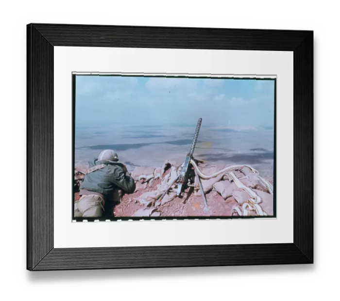 Framed Print : Israeli Soldier Looking Down on Syria Framed Print : Israeli Soldier Looking Down on Syria
