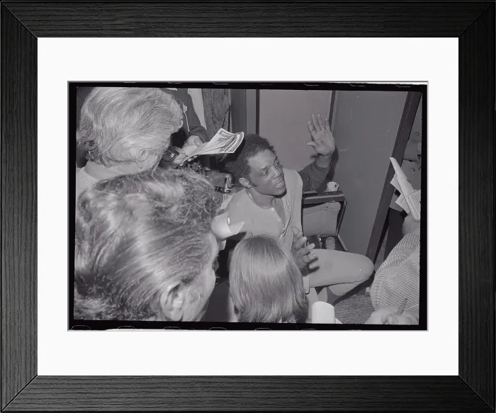 Framed Print : Willie Mays Speaking with The Press Framed Print : Willie Mays Speaking with The Press