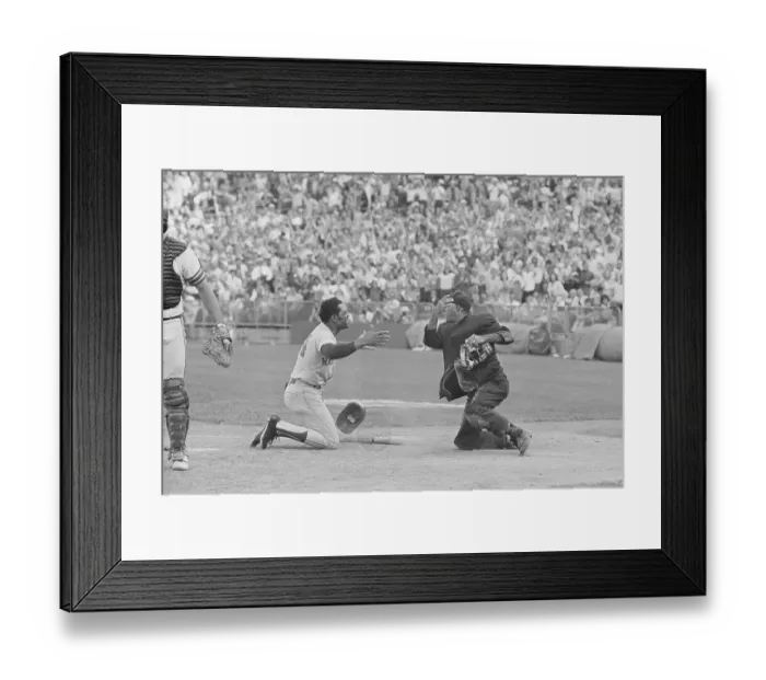 Framed Print : Willie Mays and Augie Donatelli Arguing During World Series Game Framed Print : Willie Mays and Augie Donatelli Arguing During World Series Game