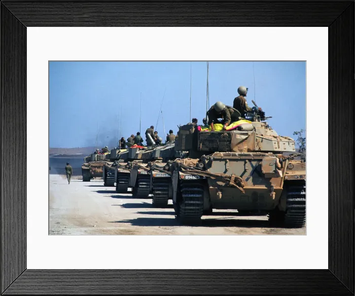 Framed Print : Israeli Tanks Advancing Framed Print : Israeli Tanks Advancing