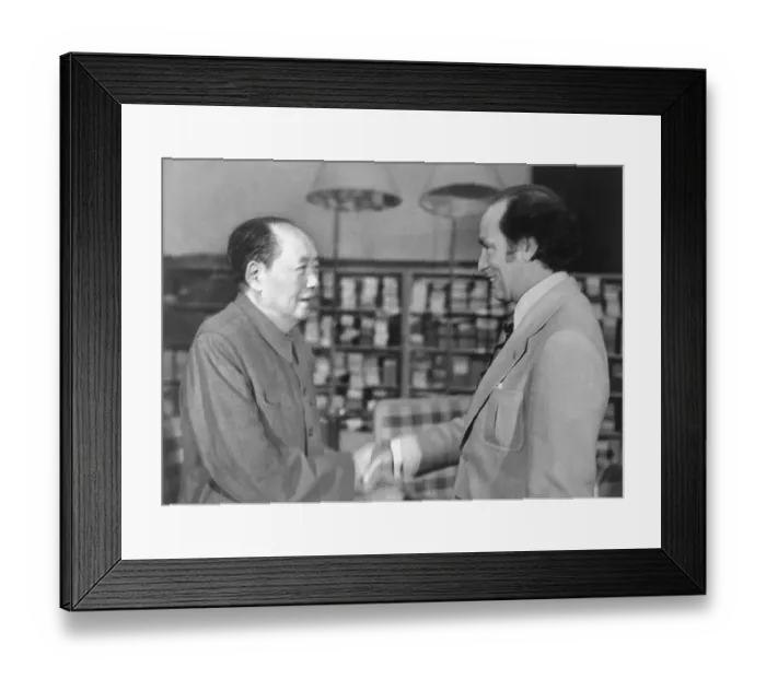 Framed Print : Pierre Trudeau and Mao Tse-Tung Shaking Hands Framed Print : Pierre Trudeau and Mao Tse-Tung Shaking Hands