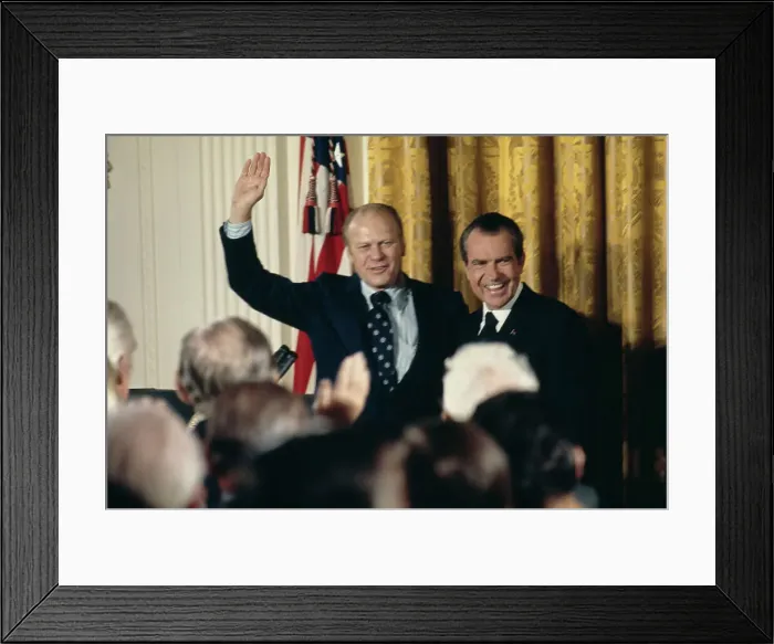Framed Print : Richard Nixon with Gerald Ford