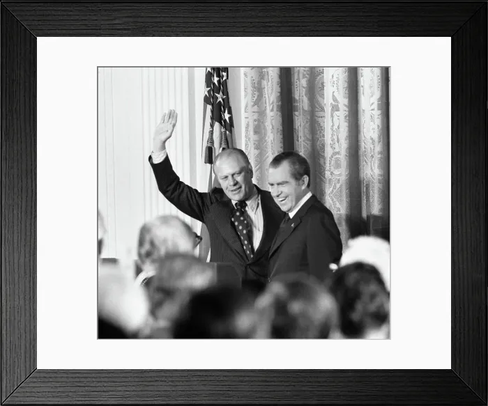 Framed Print : Gerald Ford Nominated for Vice Presidency Framed Print : Gerald Ford Nominated for Vice Presidency