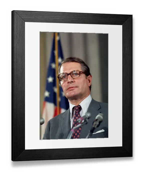 Framed Print : Elliot Richardson During Press Conference Framed Print : Elliot Richardson During Press Conference